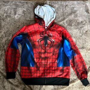 EUC Spider-Man zip up sweater